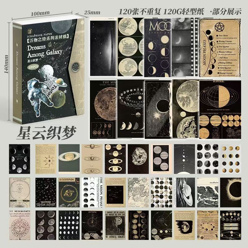 Vintage Scrapbook Paper Collection — Storybook Box-120 sheets