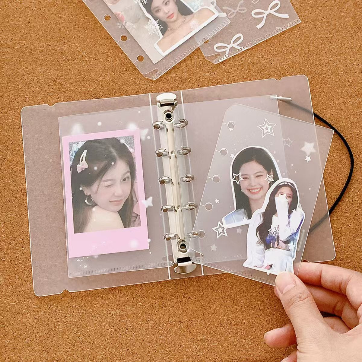M5 Frosted PVC Storage Pocket Refill – Clear Loose-Leaf Sleeve for Ring Planners, Waterproof, 7 Designs