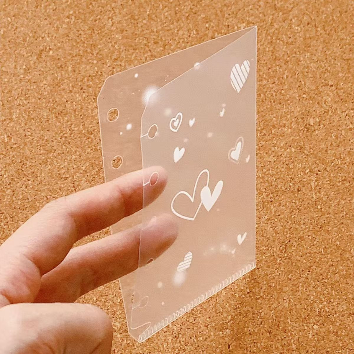 M5 Frosted PVC Storage Pocket Refill – Clear Loose-Leaf Sleeve for Ring Planners, Waterproof, 7 Designs