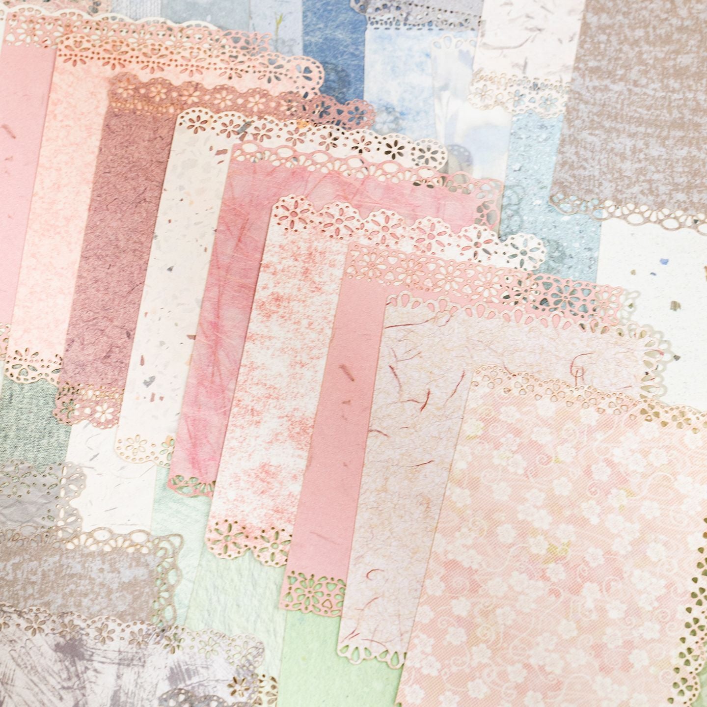 Lace Border M5 Refill Paper - 20 Sheets Decorative Inner Pages for Planners