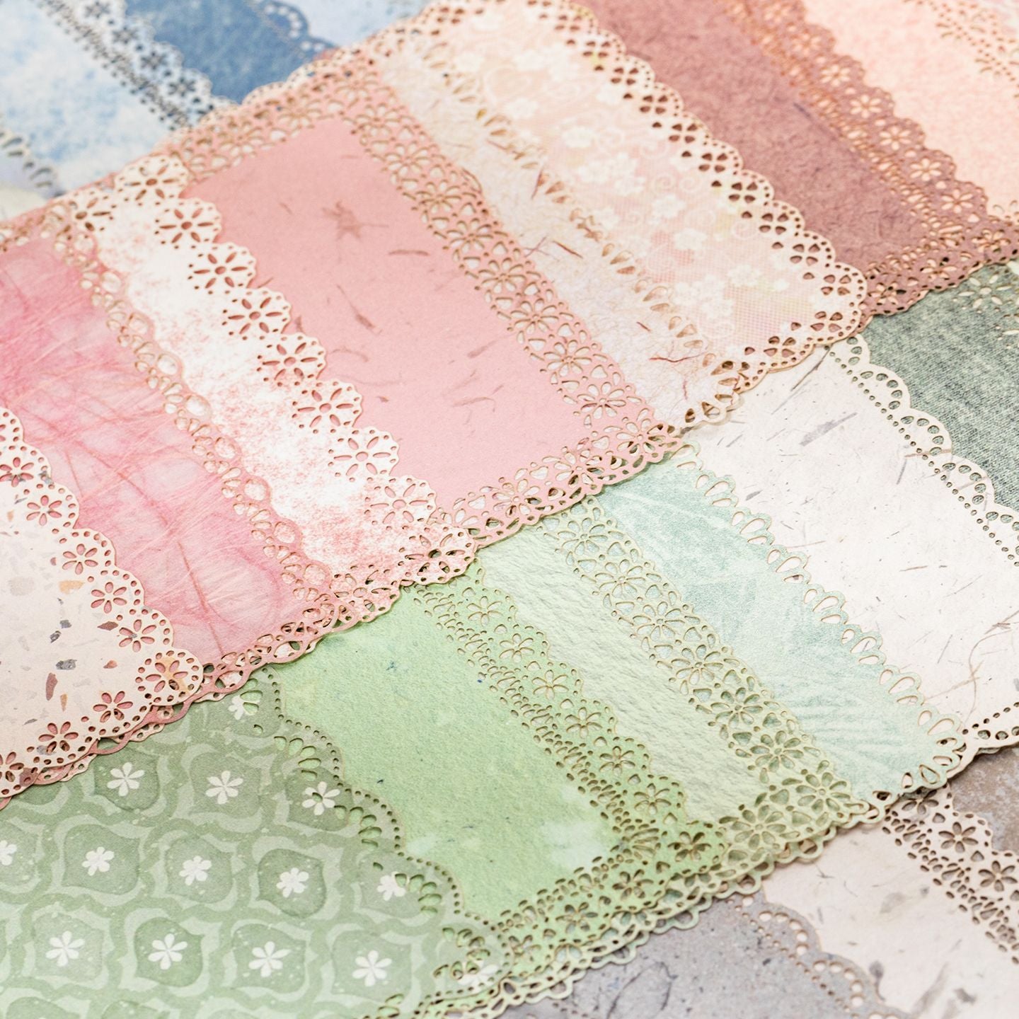 Lace Border M5 Refill Paper - 20 Sheets Decorative Inner Pages for Planners