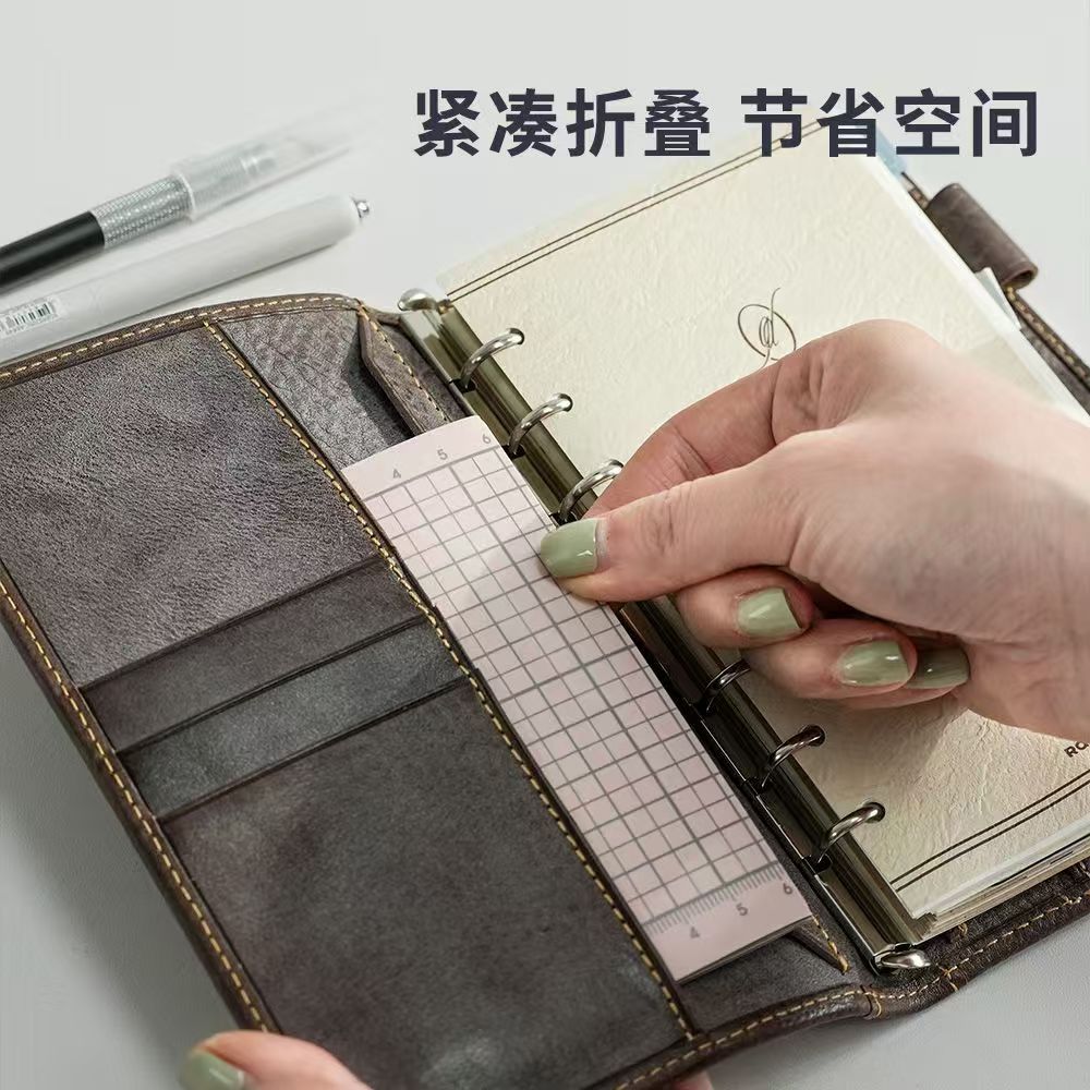 Foldable Grid Cutting Mat – Portable Ring Planner Ruler Insert, M5/A6/A7, 3 Colors