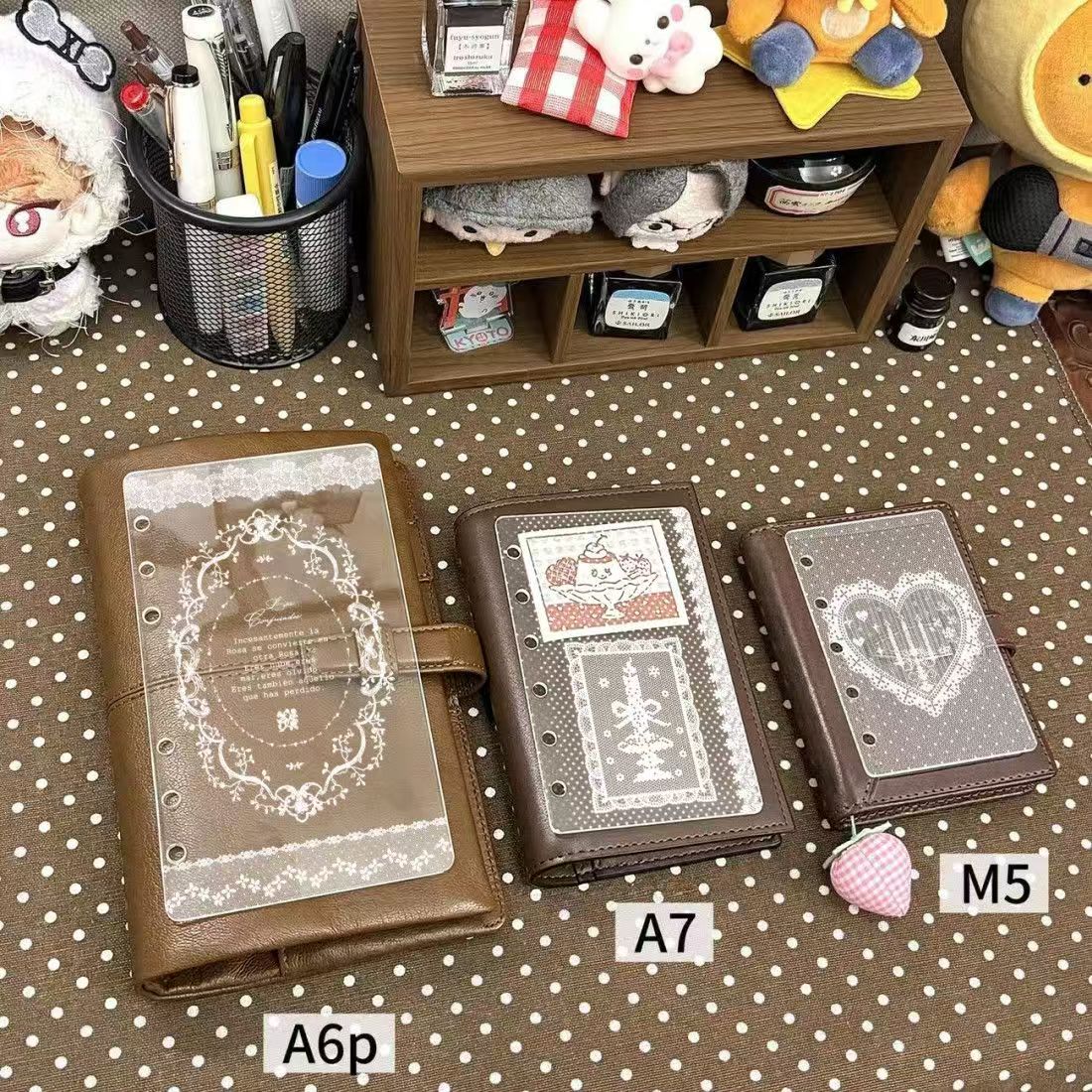 Lace Transparent Acrylic Divider - A6P/A7/M5, Decorative Planner Insert Sheet