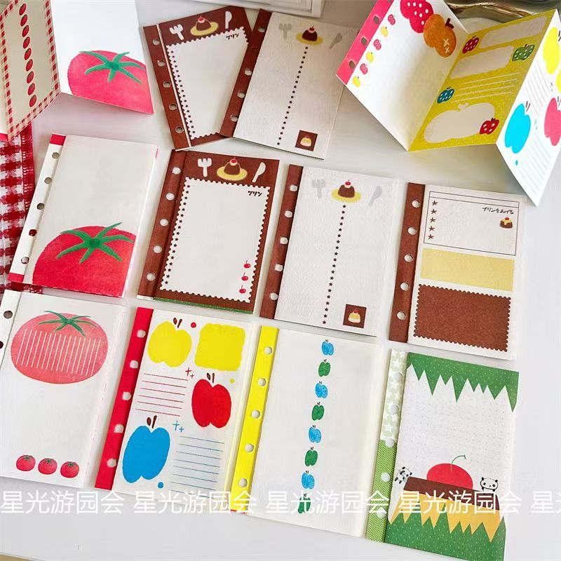 M5 Mixed-Design Journal Inner Pages – Tomato & Pudding Illustrated Ring Planner Refill, Mixed Pack