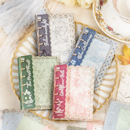 Lace Border M5 Refill Paper - 20 Sheets Decorative Inner Pages for Planners