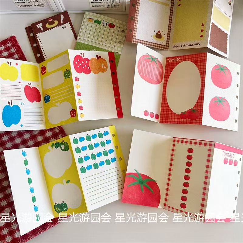 M5 Mixed-Design Journal Inner Pages – Tomato & Pudding Illustrated Ring Planner Refill, Mixed Pack