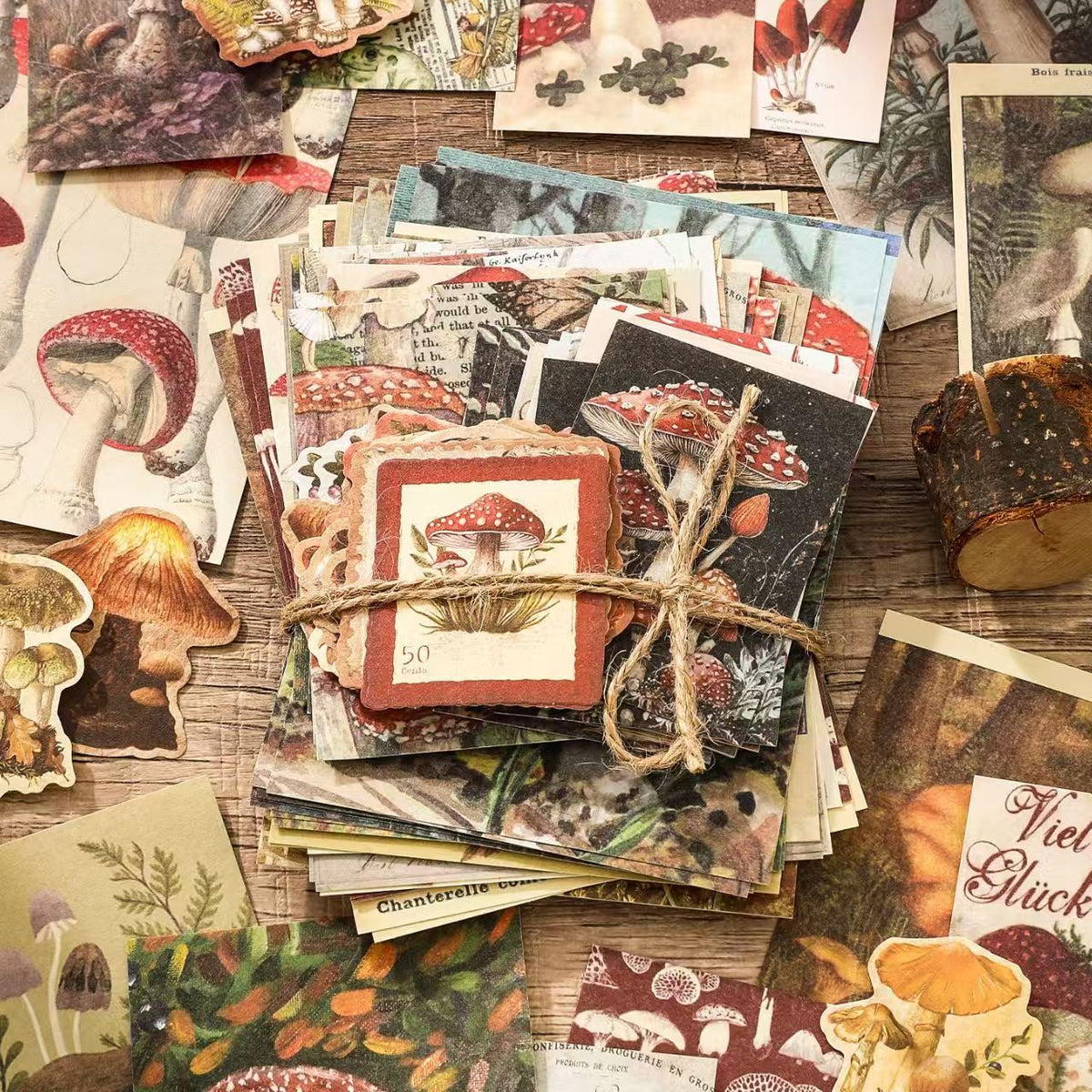 Vintage Butterfly Collage Paper Pack – 100 Sheets Nature Ephemera for Journaling & Scrapbooking, 4 Designs