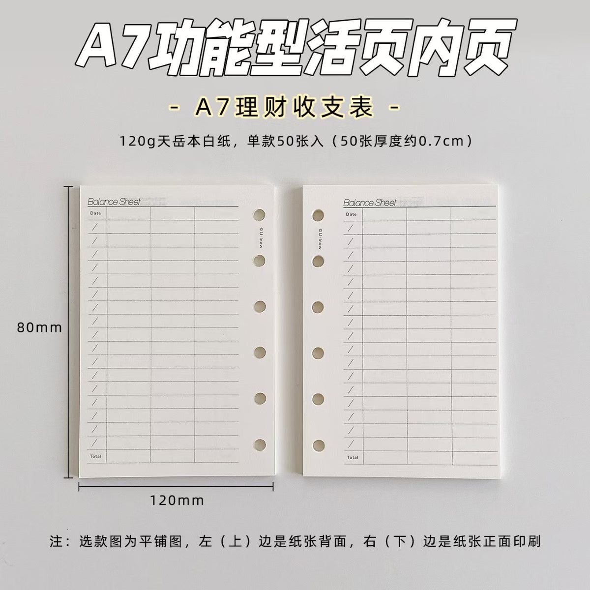 A7 Functional Ring Planner Refill Pages – 120gsm Premium Paper, 15 Layouts (Weekly/Monthly/Daily/Grid)