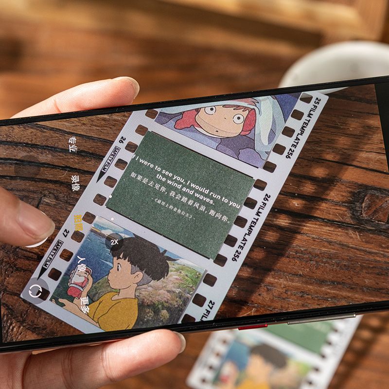 Vintage Film Frame PET Border Stickers - Clear Transparent Sticker Sheet for Journaling & Photo Decoration