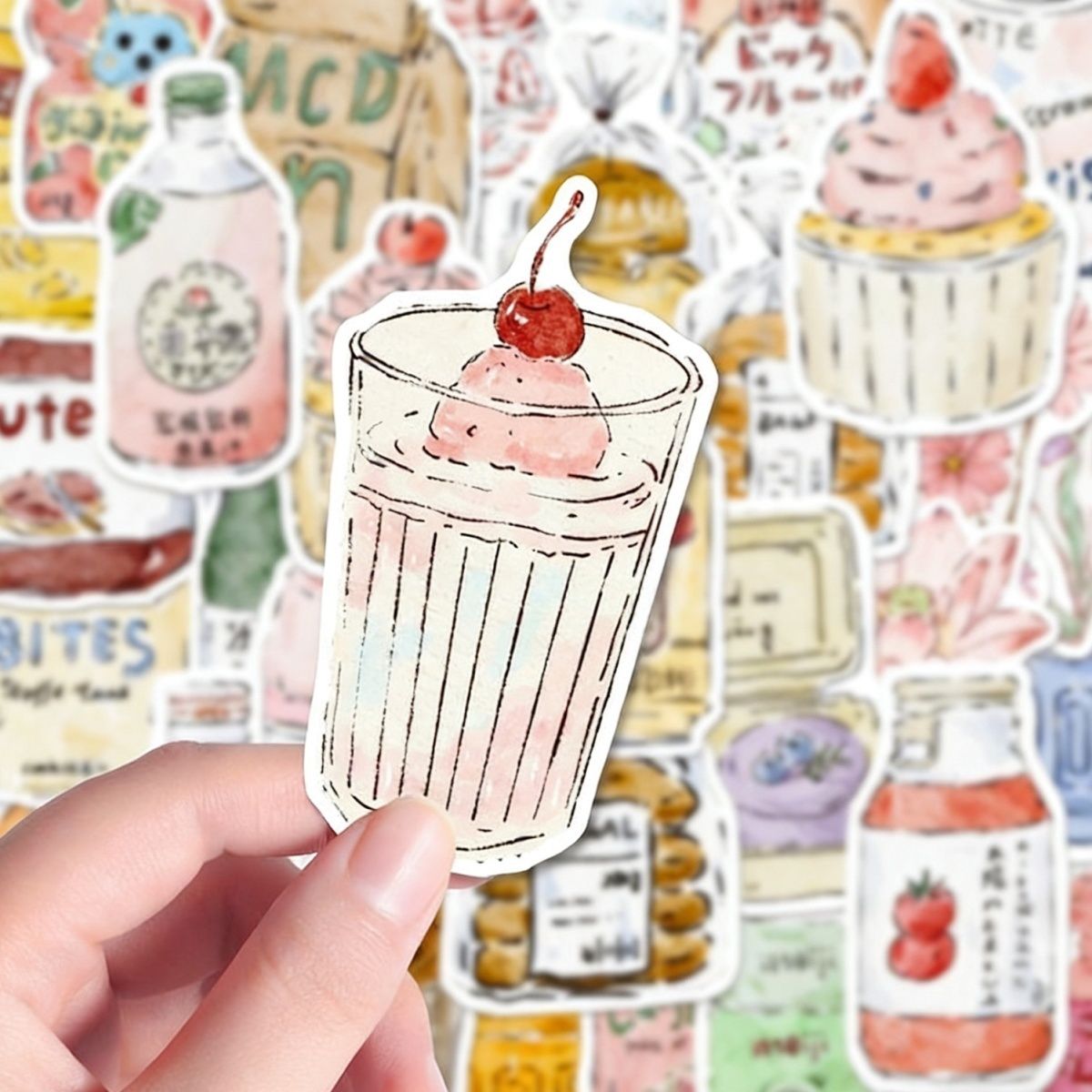 Little Kitchen Sticker Set — 99 No-Repeat Designs