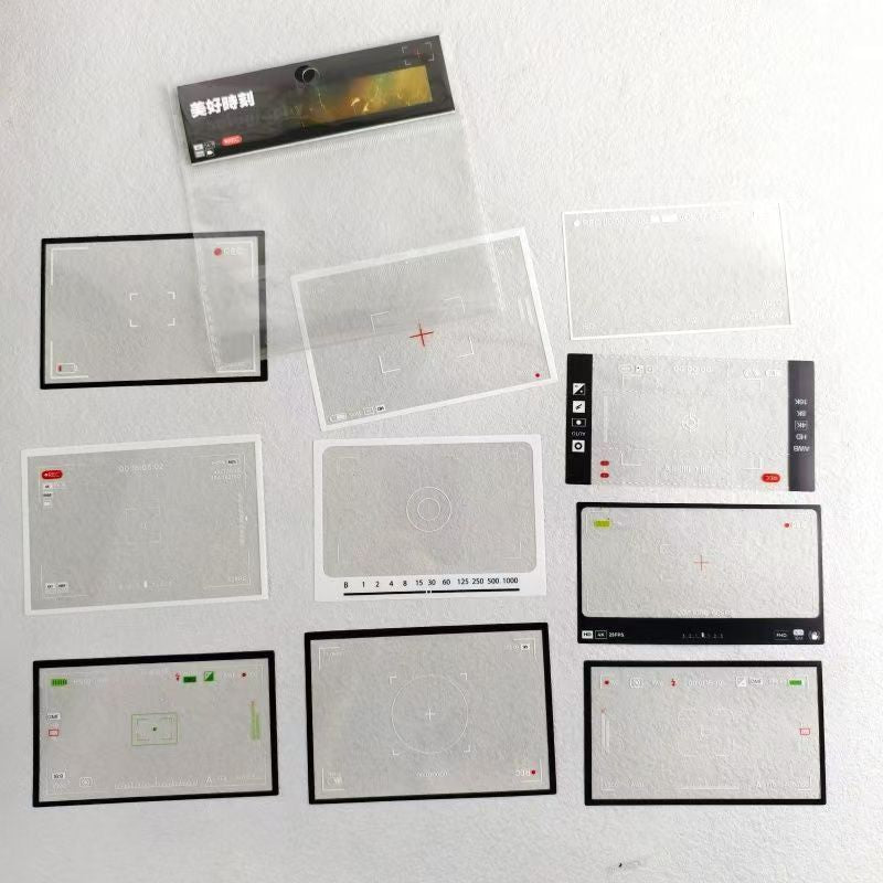 Vintage Film Frame PET Border Stickers - Clear Transparent Sticker Sheet for Journaling & Photo Decoration