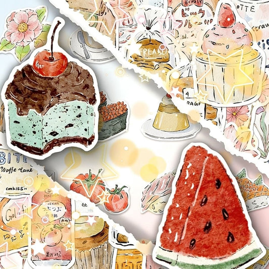 Little Kitchen Sticker Set — 99 No-Repeat Designs
